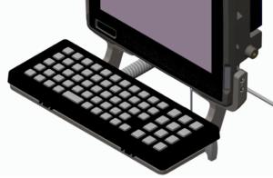 ZEBRA Keyboard Mount Tray (incl Arms Knobs Screws) For Vc80