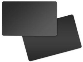 ZEBRA Card Food Safe Pvc 30 Mil 500 Box Black/black Matte (800050-158)