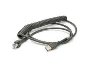 ZEBRA Cable Shielded USB Series A 12in Coiled Bc1.2 -30c