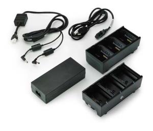ZEBRA Battery Charger Two 3-slot - With Uk Power Cord - For Zq600 / 500 / Qln Series