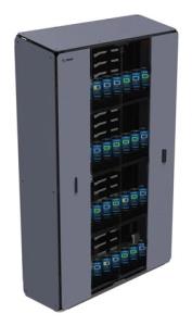 ZEBRA Cabinet Extreme Flat Packed Version With Pdu, Barrel Lock And 2 Keys