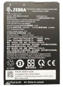 ZEBRA Spare Removable Battery Accessory For Et401 8in