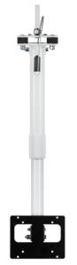 ZEBRA Ceiling Mount - Telescoping Mount - Vesa Compatible - Adjustable 18-32in - White