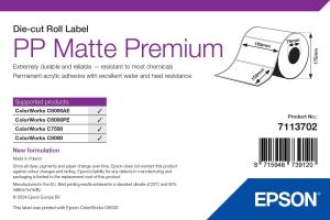 EPSON Pp Matte Label Premium Die-cut Roll 105mm X 152mm 800 Labels
