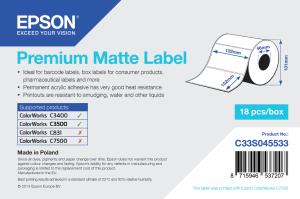 EPSON Premium Matte Label Die-cut Roll 102mm X 152mm