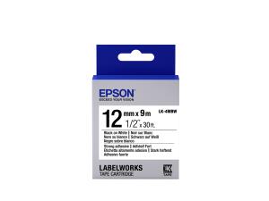EPSON Label Strong Haftend Lk-4wbw 12mm Black/white