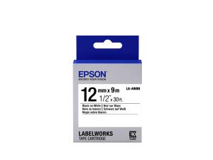 EPSON Label Cartridge Standard Lk-4wbn Black/white 12mm (9m)