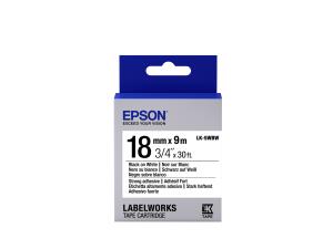 EPSON Tape Lk-5wbw Stn Adh 18mm 9m Black/white