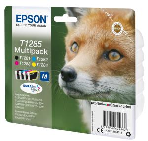 EPSON Ink Cartridge - T1285 Fox 3.5ml/ 5.9ml - Cyan/yellow/ Magenta/ Black