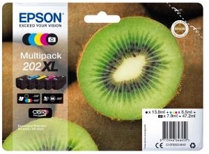 EPSON Ink Cartridge - 202xl Kiwi - Cyan/ Magenta/ Yellow/ Photo Black