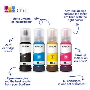 EPSON Ink Bottle - 104 Ecotank - 65ml - Yellow