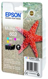 EPSON Ink Cartridge - 603 - 2.4ml - Cyan / Magenta / Yellow