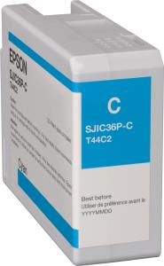 EPSON Ink Cartridge - Sjic36p-c - 80ml - Cyan