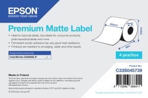 EPSON Premium Matte Label Continuous Roll 203mmx60m