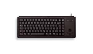 CHERRY Corded G84-4400 Compact Ultraflat - Keyboard with Trackball - USB - Black - Qwerty UK