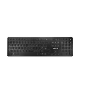 CHERRY KW 9100 SLIM Rechargeable Keyboard - Wireless or Bluetooth - Black - Qwerty UK