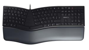 CHERRY Corded KC 4500 ERGO Keyboard - USB - Black - Qwerty UK