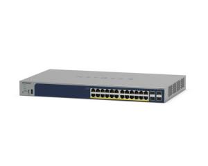NETGEAR Managed Smart Switch PoE+ GS728TPPv3 28-Port GbE with 4 SFP Ports and Cloud Management