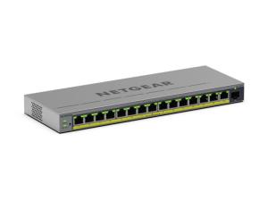 NETGEAR Managed Easy Smart Switch PoE+ GS116EPP 16-Port GbE with 1 Dedicated SFP port (231W)