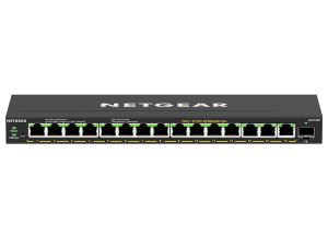 NETGEAR Managed Easy Smart Essentials Switch PoE+ GS316EP 16-Port GbE (180W) with 1 SFP Port