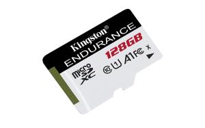 KINGSTON Micro Sdxc Card - High Endurance - 128GB - Cl10 - A1  Uhs-i