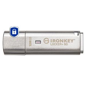 KINGSTON Ironkey Locker+ 50 - 128GB USB Stick - USB 3.2 - Aes 256-bit Encrypted