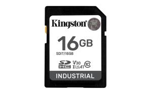 KINGSTON Sdhc Card - Industrial - 16GB - C10 Uhs-i U3 V30
