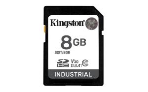KINGSTON Sdhc Card - Industrial - 8GB - C10 Uhs-i U3 V30
