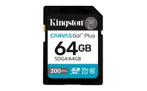 KINGSTON Sdxc Card - Canvas Go Plus  - 64GB - Cl10 - Uhs-l U3 V30