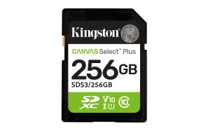 KINGSTON Sdxc Card - Canvas Select Plus - 256GB - Uhs-i U1/u3 Video Class 10/30