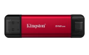 KINGSTON Dual Portable Solid-state Drive 512GB USB Type-a / USB Type-c Black / Red