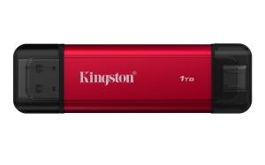 KINGSTON Dual Portable Solid-state Drive 1TB USB Type-a / USB Type-c Black / Red