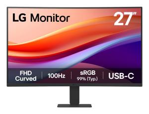 LG Desktop Curved Monitor - 27u421a-b - 27in - Full Hd (1920x1080) - 5ms - Va 16:9 - Black