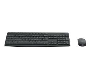 LOGITECH Mk235 Wireless Keyboard / Mouse Grey Qwerty Us Intll