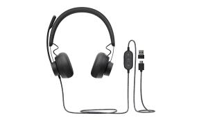 LOGITECH Zone Wired - USB-c / USB-a - Headset - Msft Teams Zone - Black