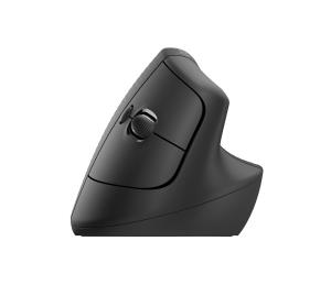 LOGITECH Lift Vertical Ergonomic Mouse - Right Handed - Wireless - Graphite Black