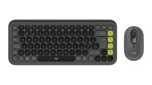 LOGITECH Wireless Combo - Pop Icon - Graphite & Green Qwerty UK