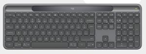 LOGITECH Signature Slim Solar+ K980 For Business Wireless Keyboard - Bluetooth - Self Charging - Graphite - Qwerty Uk