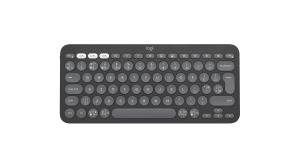 LOGITECH Pebble Keys 2 K380s - Compact Bluetooth Keyboard - Tonal Graphite - Qwerty Uk