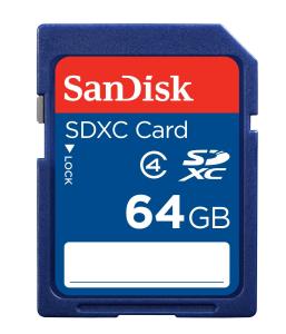 WESTERN DIGITAL SanDisk Sdxc Card Class4 64GB