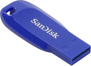 WESTERN DIGITAL SanDisk Cruzer Blade - 64GB USB Stick - USB 2.0 - Blue