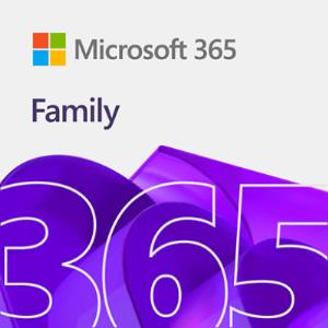 MICROSOFT 365 Family - 1 Year Subscription Licence - Upto 6 Users Upto 5 Devices - Win Act Key