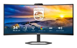 PHILIPS Desktop USB-c Monitor - 34e1c5600he - 34in - 3440x1440 - Wqhd With Windows Hello Webcam