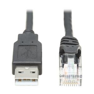 EATON CORPORATION USB-A TO RJ45 ROLLOVER CONSOLE CBL M/M CISCO 250 KBPS BLK 4.57M