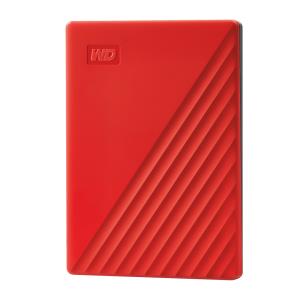 WESTERN DIGITAL Hard Drive - My Passport - 4TB - USB-A/C 3.2 Gen 1 - Red