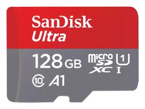 WESTERN DIGITAL SanDisk Ultra micro SDXC 128GB plus SD Adapter 140MB/s A1 Class 10 UHS-I