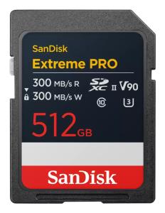 WESTERN DIGITAL SD Extreme PRO 512GB SD UHS-II (V90)