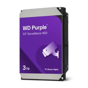 WESTERN DIGITAL Hard Drive - WD PURPLE WD33PURZ - 3TB - SATA 6GB/S  - 3.5in - 5400RPM - 128MB