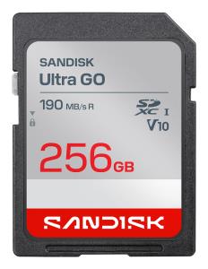 WESTERN DIGITAL SanDisk Ultra GO SDHC and SDXC UHS-I Card - 256GB 190MB/s