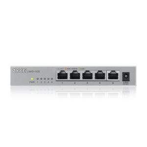 ZYXEL Xmg105 - 5ports 2.5g Unmanaged Switch With 10g Uplink